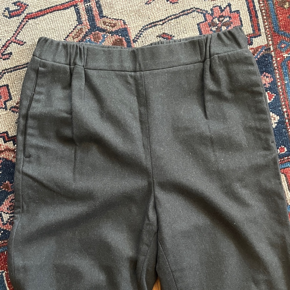 COS Olive Green Wool Trousers